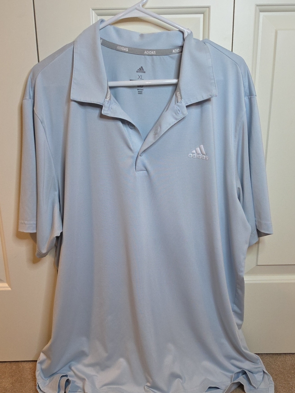 adidas Light Blue Men’s Polo Shirt